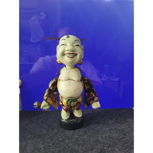 Mid20th Vintage water puppet doll Asian folk art toy - Picture 1 of 5